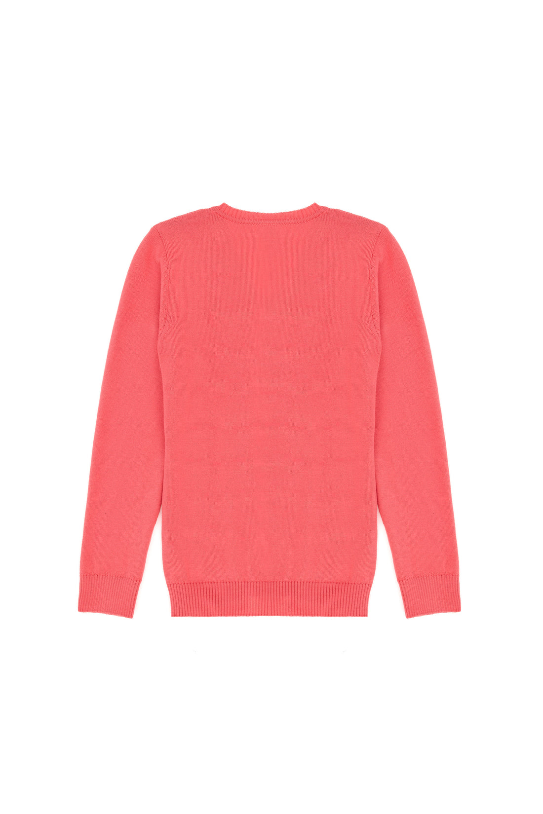 Girls' Pink Basic Sweater