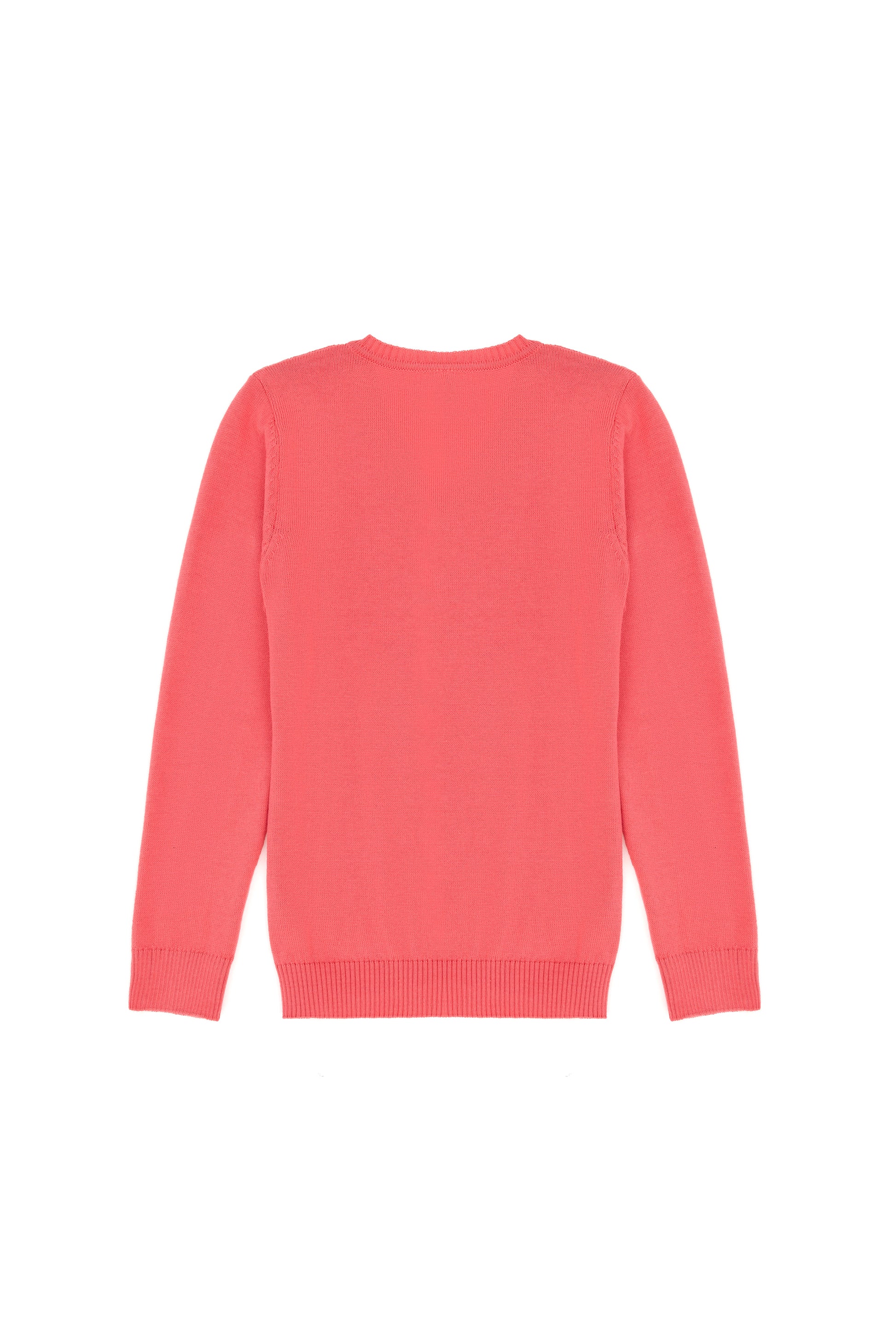 Girls' Pink Basic Sweater