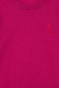 Girl's Fuchsia Basic Sweater