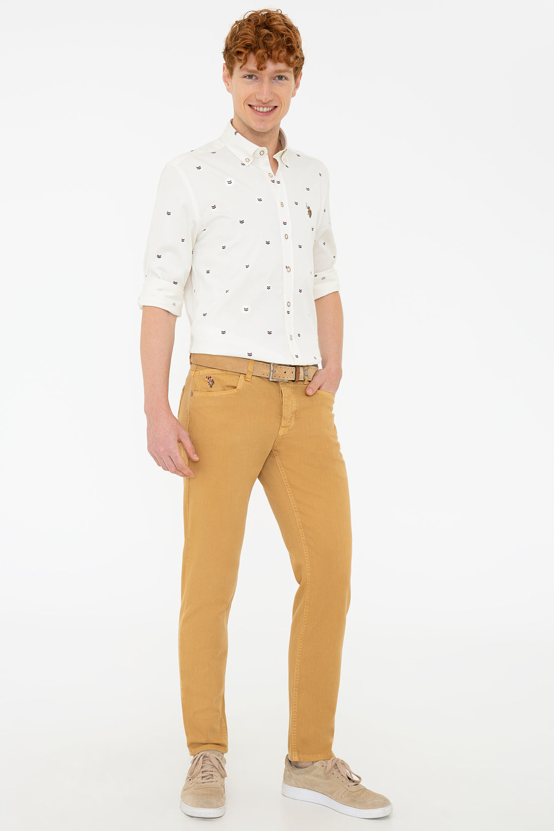 Men's Mustard Canvas Pants