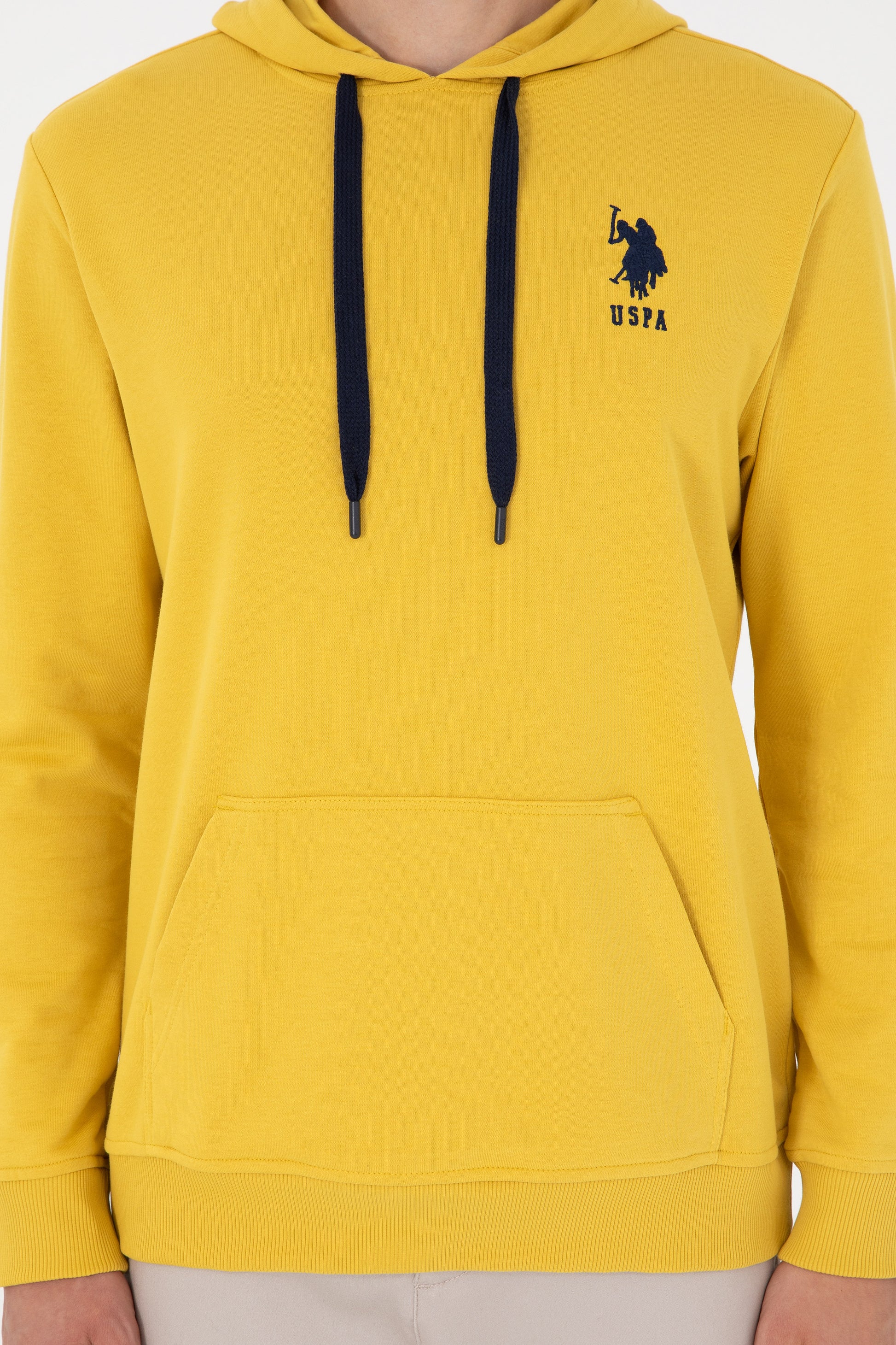 Men's Yellow Basic Sweatshirt