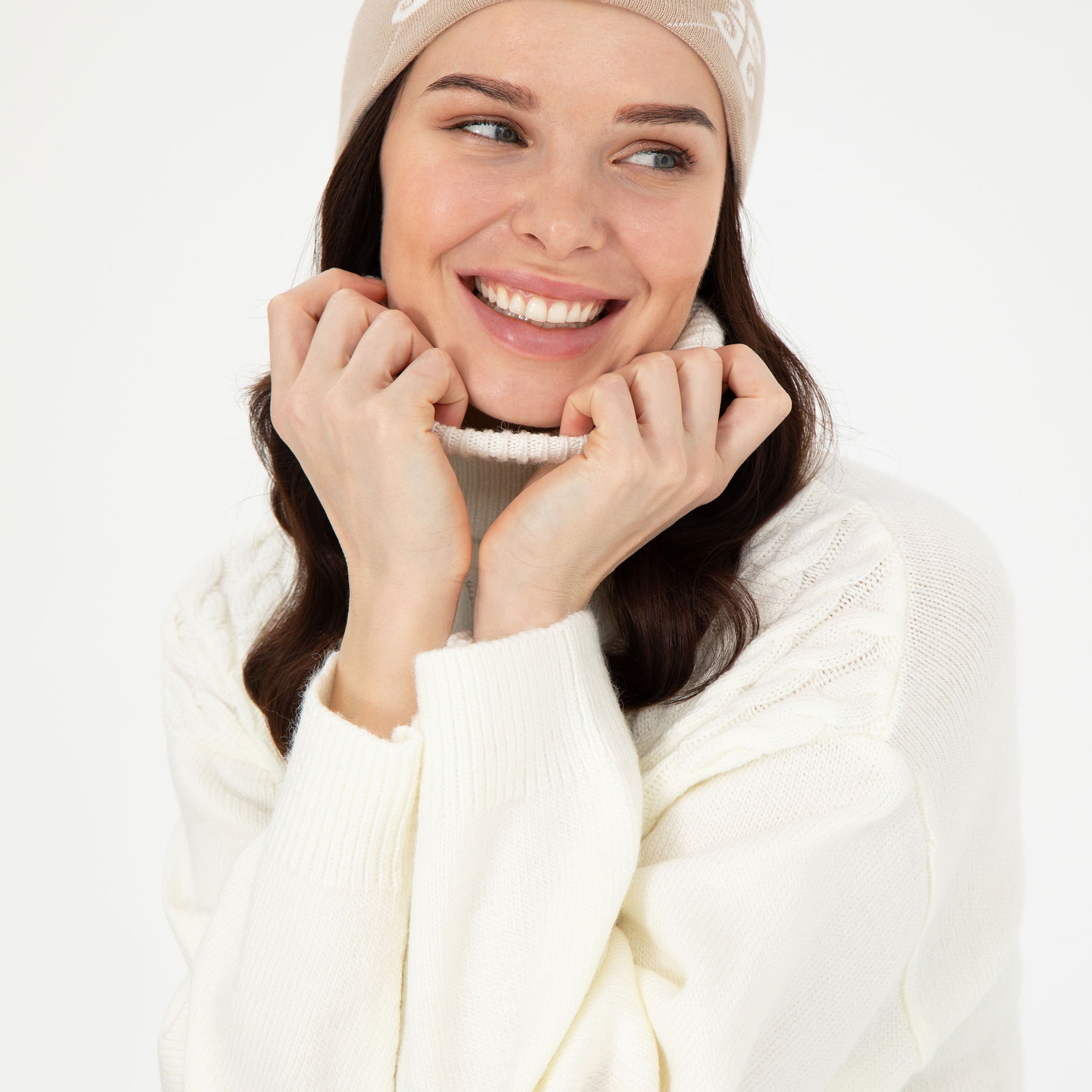 Beige Beanie