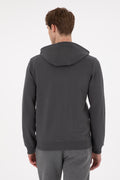 Men's Anthracite Knitted Cardigan