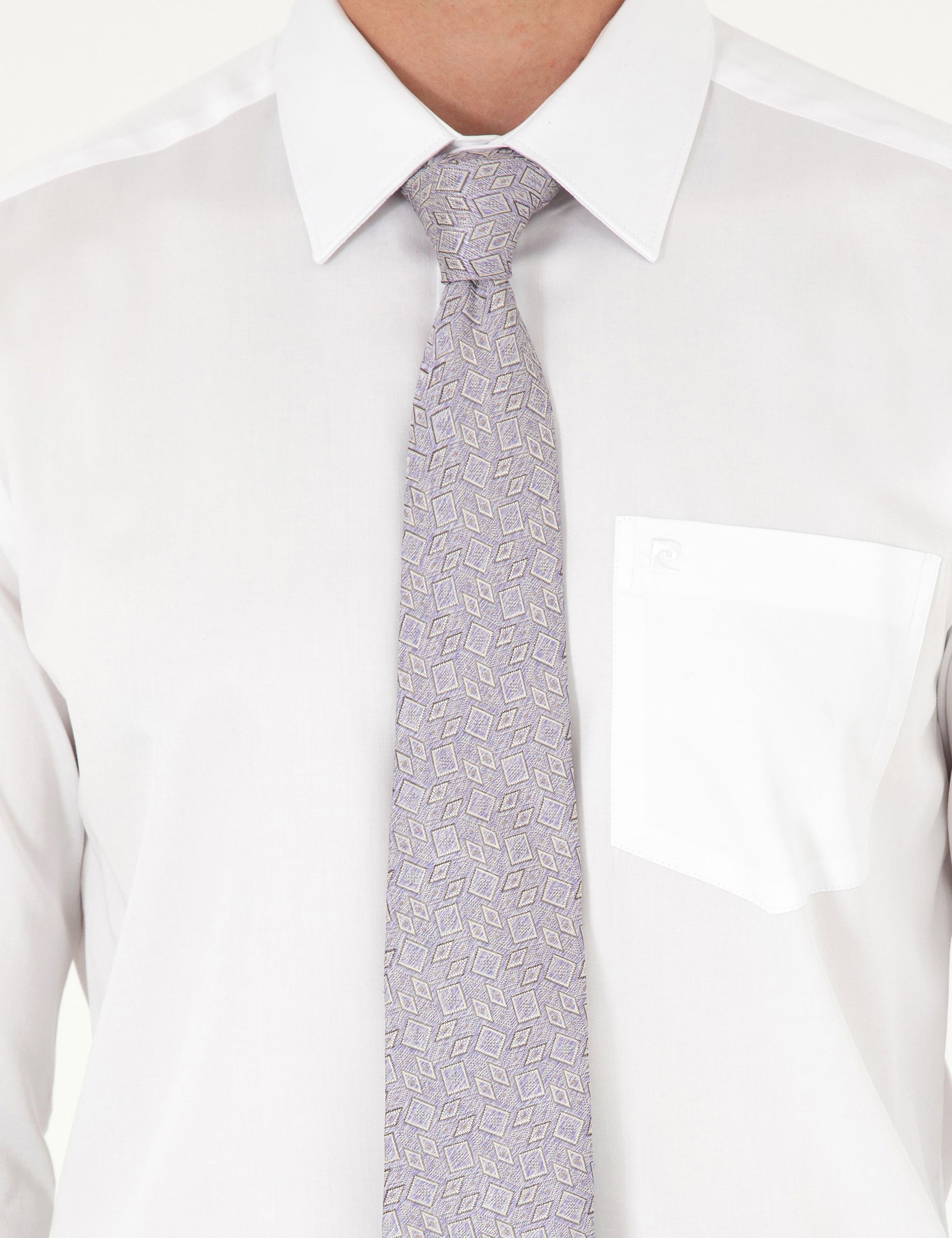 White Regular Fit Long Sleeve Basic Shirt