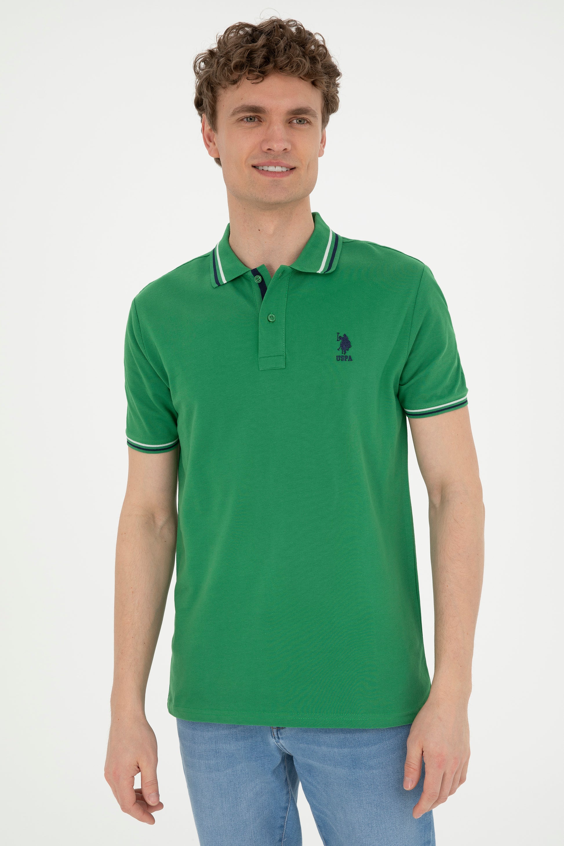 Men's Green Basic T-Shirt