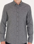Grey Slim Fit Long Sleeve Shirt