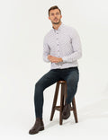 White Regular Fit Long Sleeve Shirt