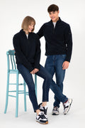 Men's Navy Blue Basic Sweatshirt