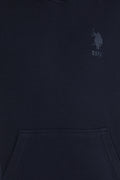 Men's Navy Blue Hooded Comfort Sweatshirt