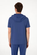 Men's Regular Fit Crew Neck Light Navy T-Shirt