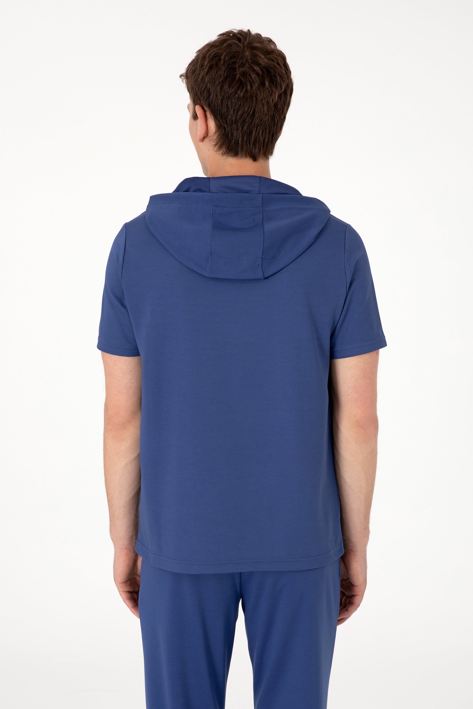 Men's Regular Fit Crew Neck Light Navy T-Shirt