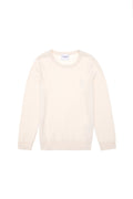 Girls' Cream Basic Sweater