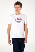 Men's Regular Fit Crew Neck White T-Shirt