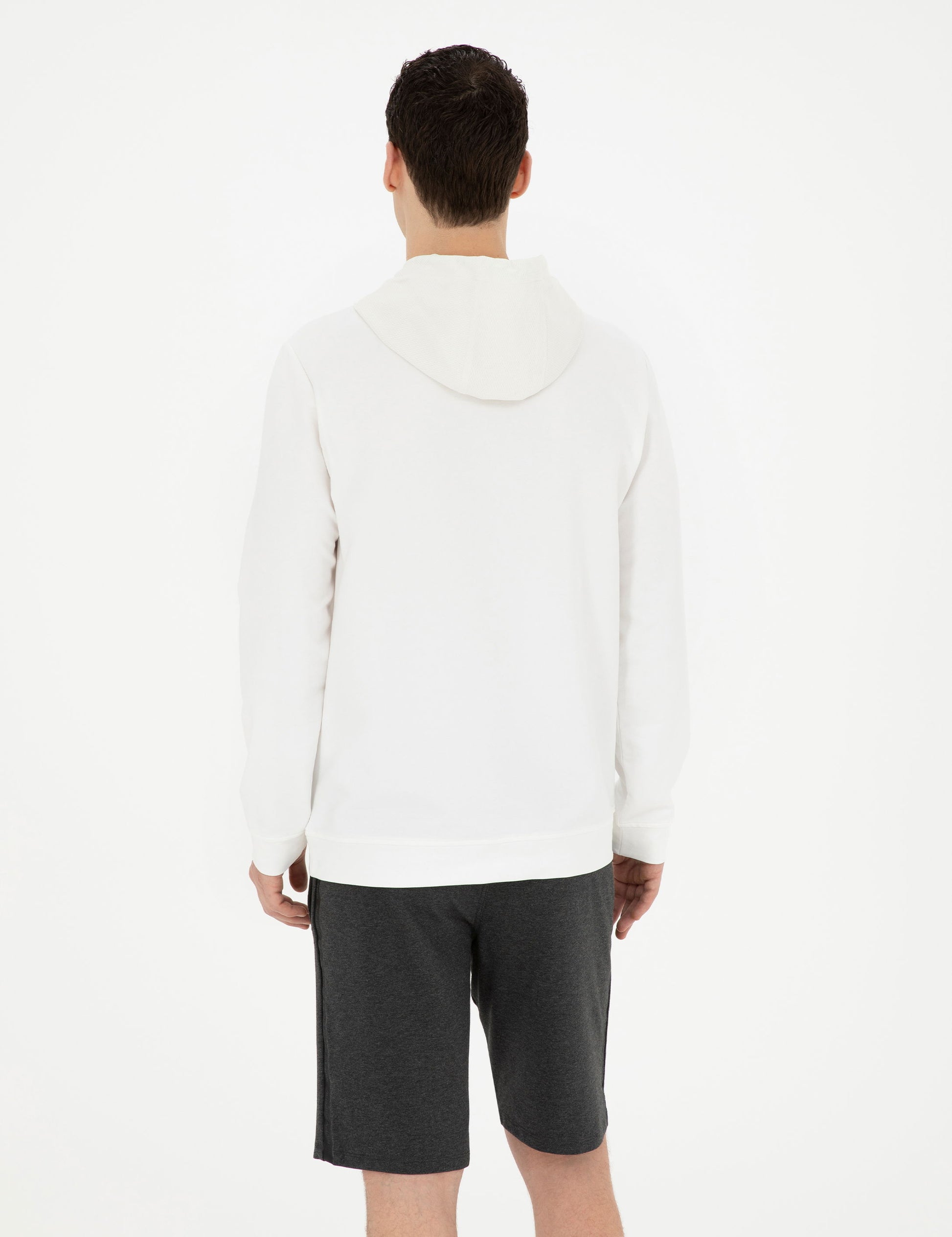 Ecru Regular Fit Sweatshirt