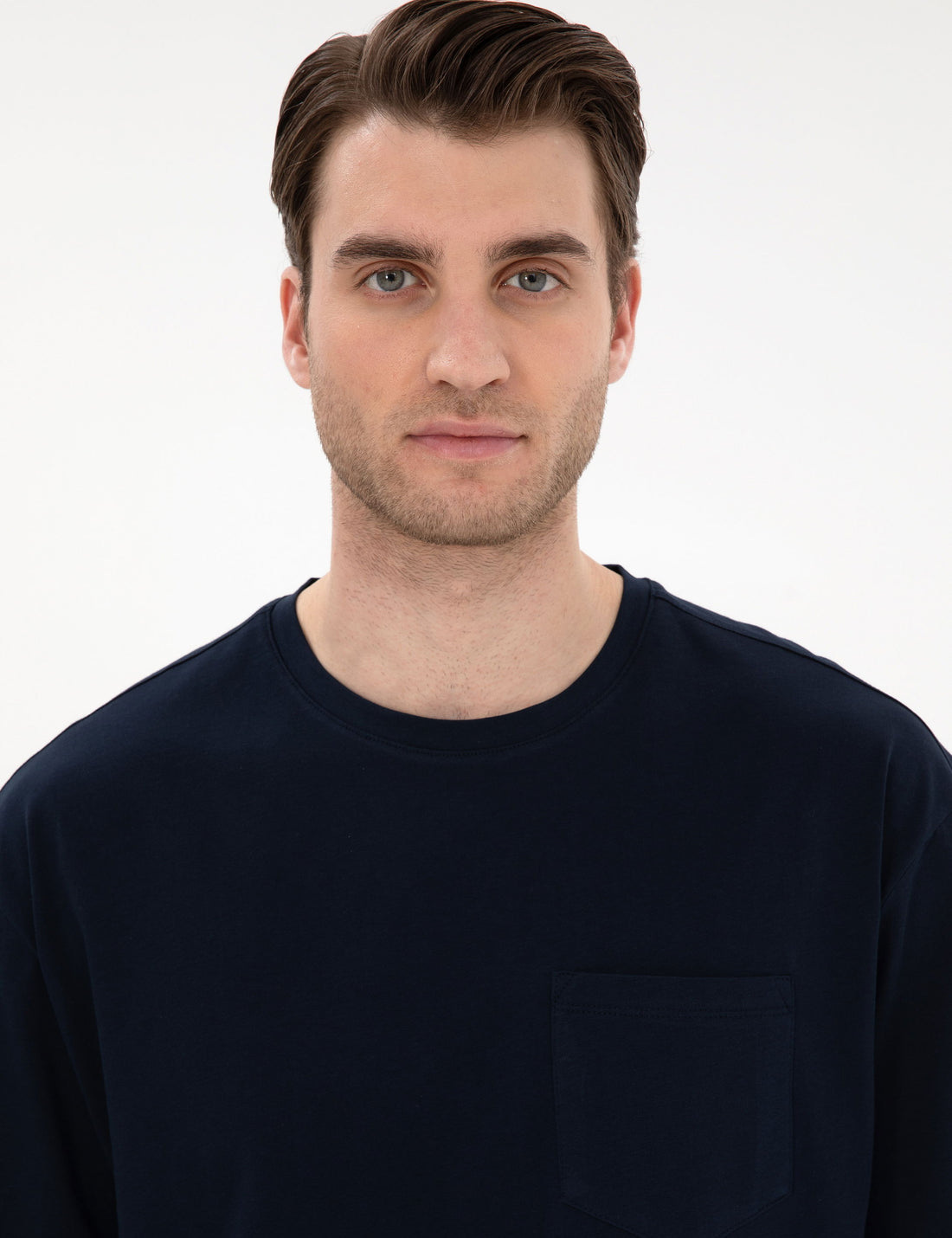 Navy Blue Comfort Fit Basic T-Shirt