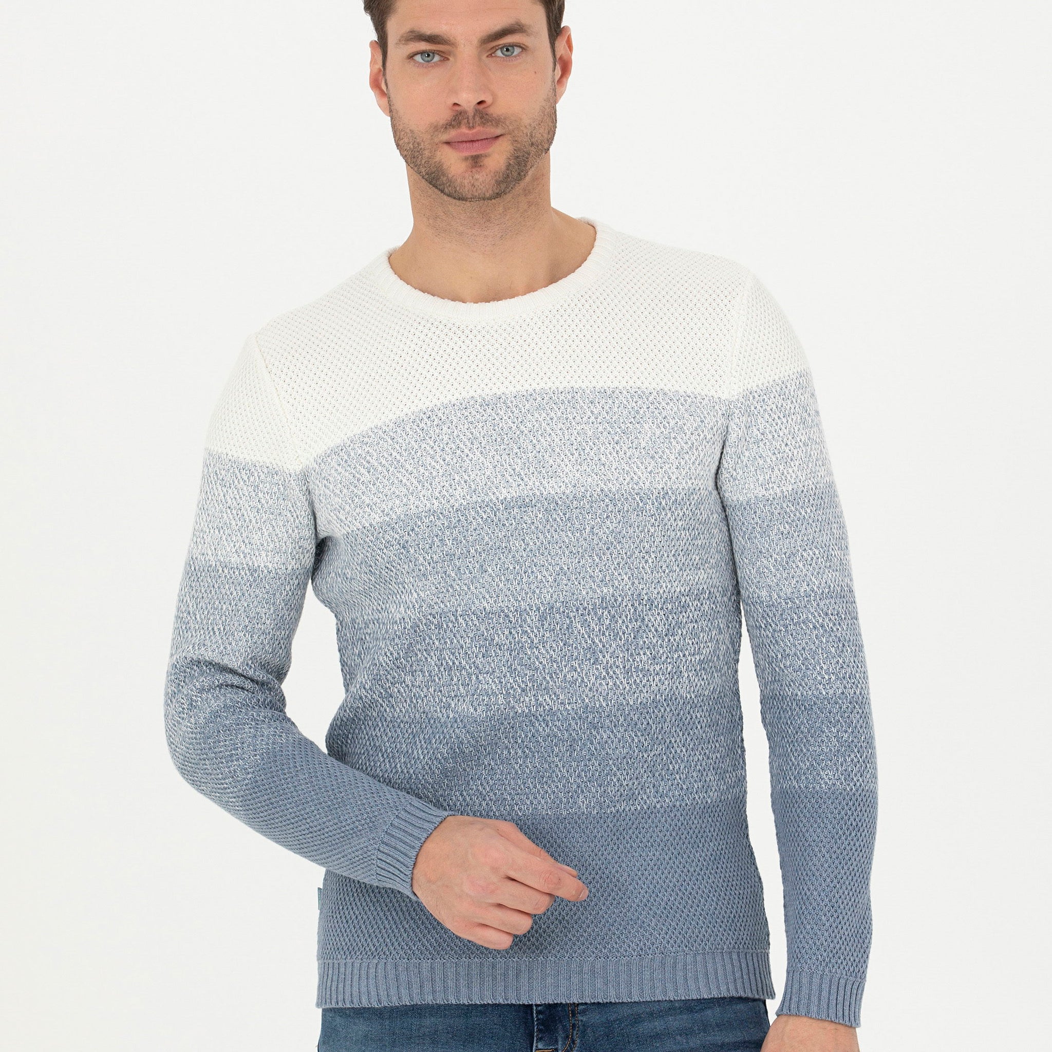 Dark Blue Slim Fit Sweater