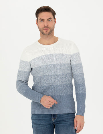 Dark Blue Slim Fit Sweater