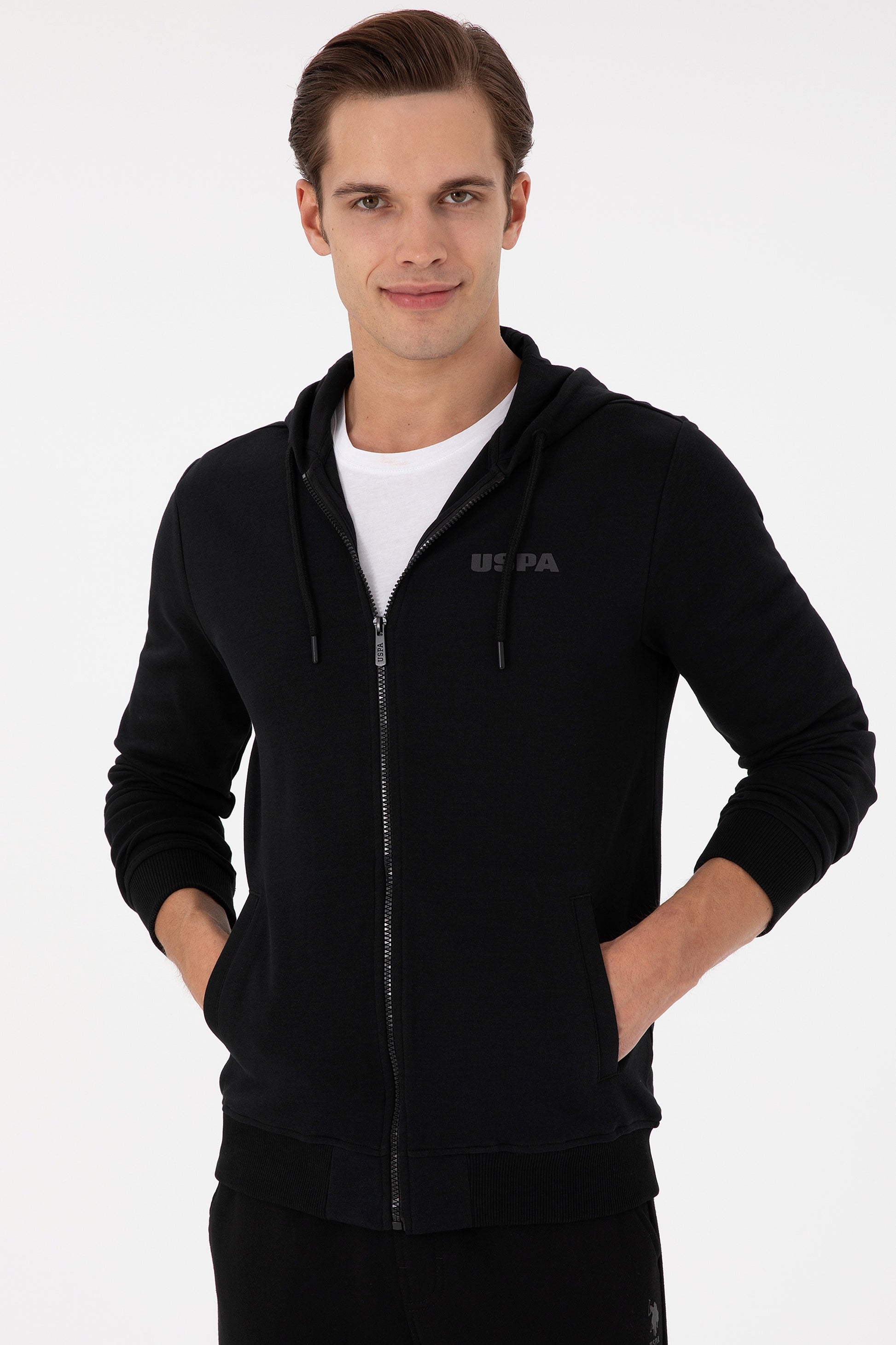 Men's Black Knitted Cardigan