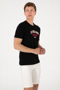 Men's Regular Fit Crew Neck Black T-Shirt