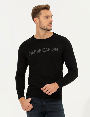 Black Slim Fit Sweater