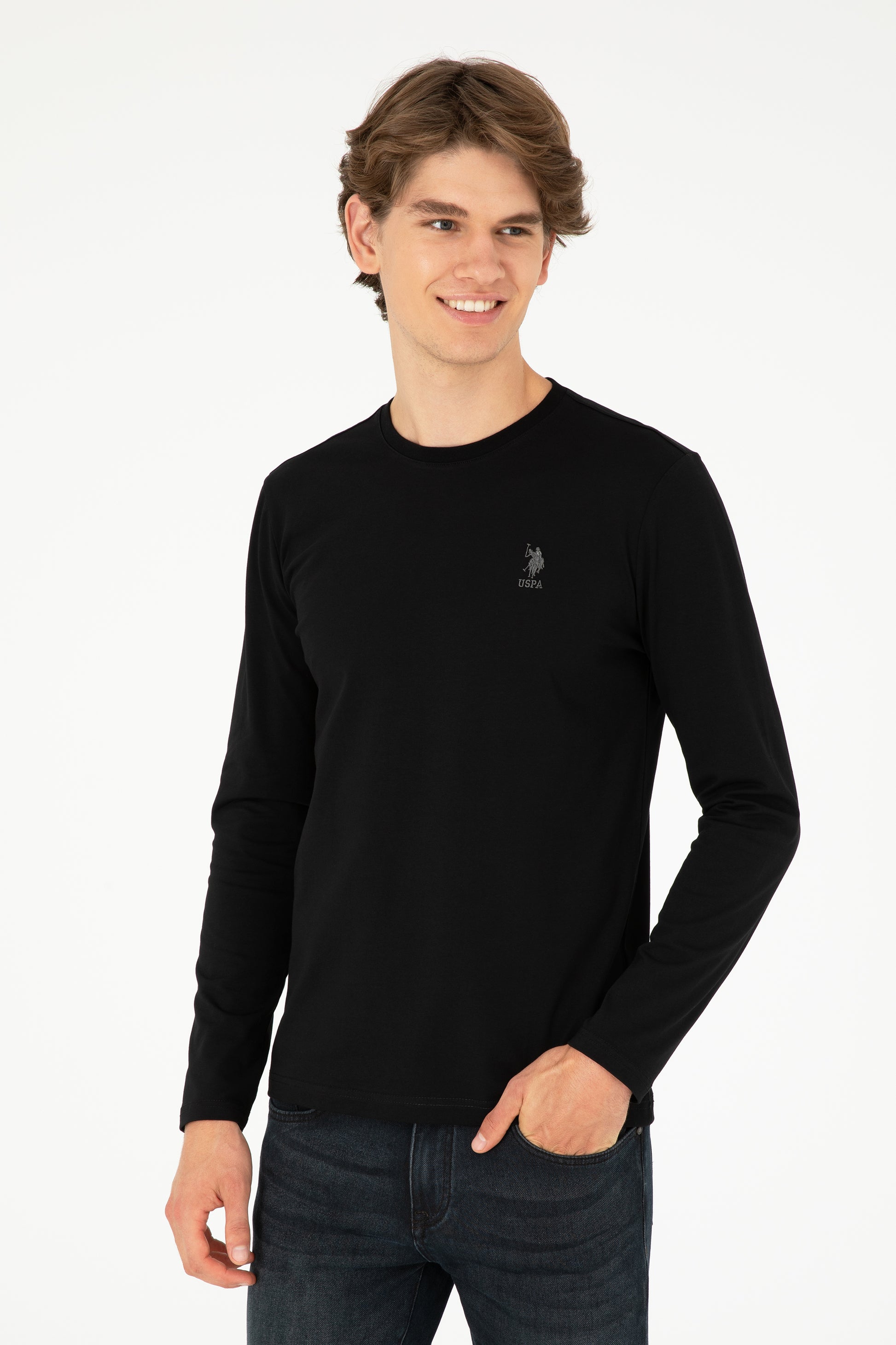 Men's Black Basic Sweatshirt