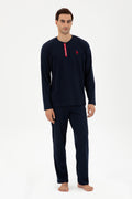 Men's Navy Blue Pajama Set