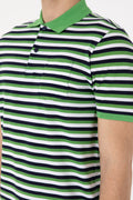 Men's Regular Fit Polo Neck Green T-shirt
