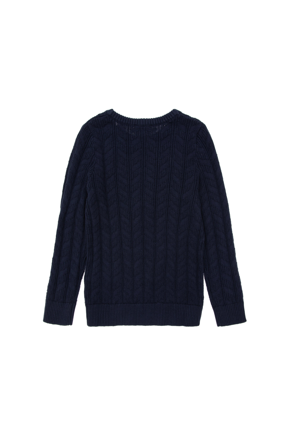 Boy's Navy Blue Basic Sweater