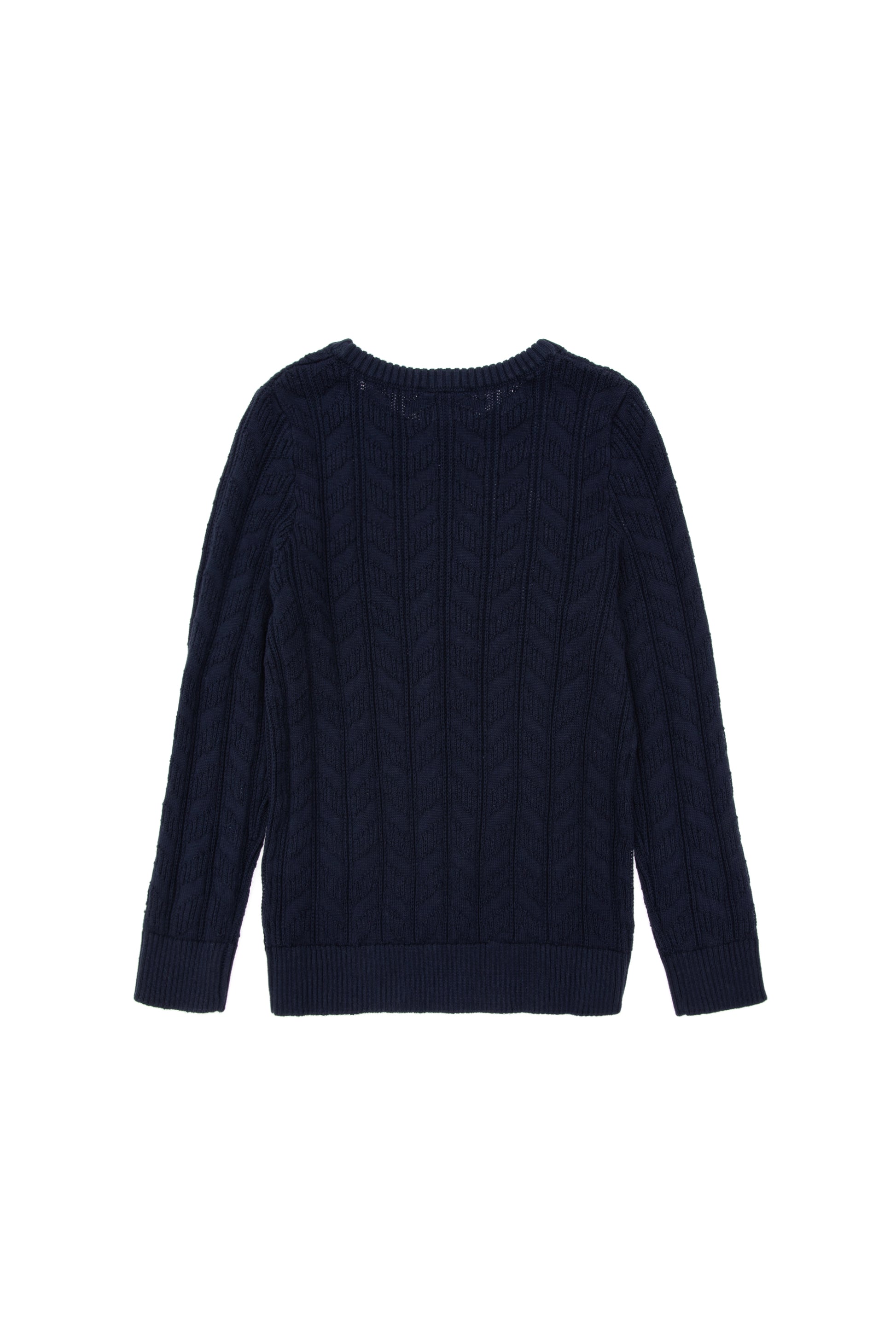Boy's Navy Blue Basic Sweater