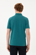 Men's Dark Green Basic T-Shirt