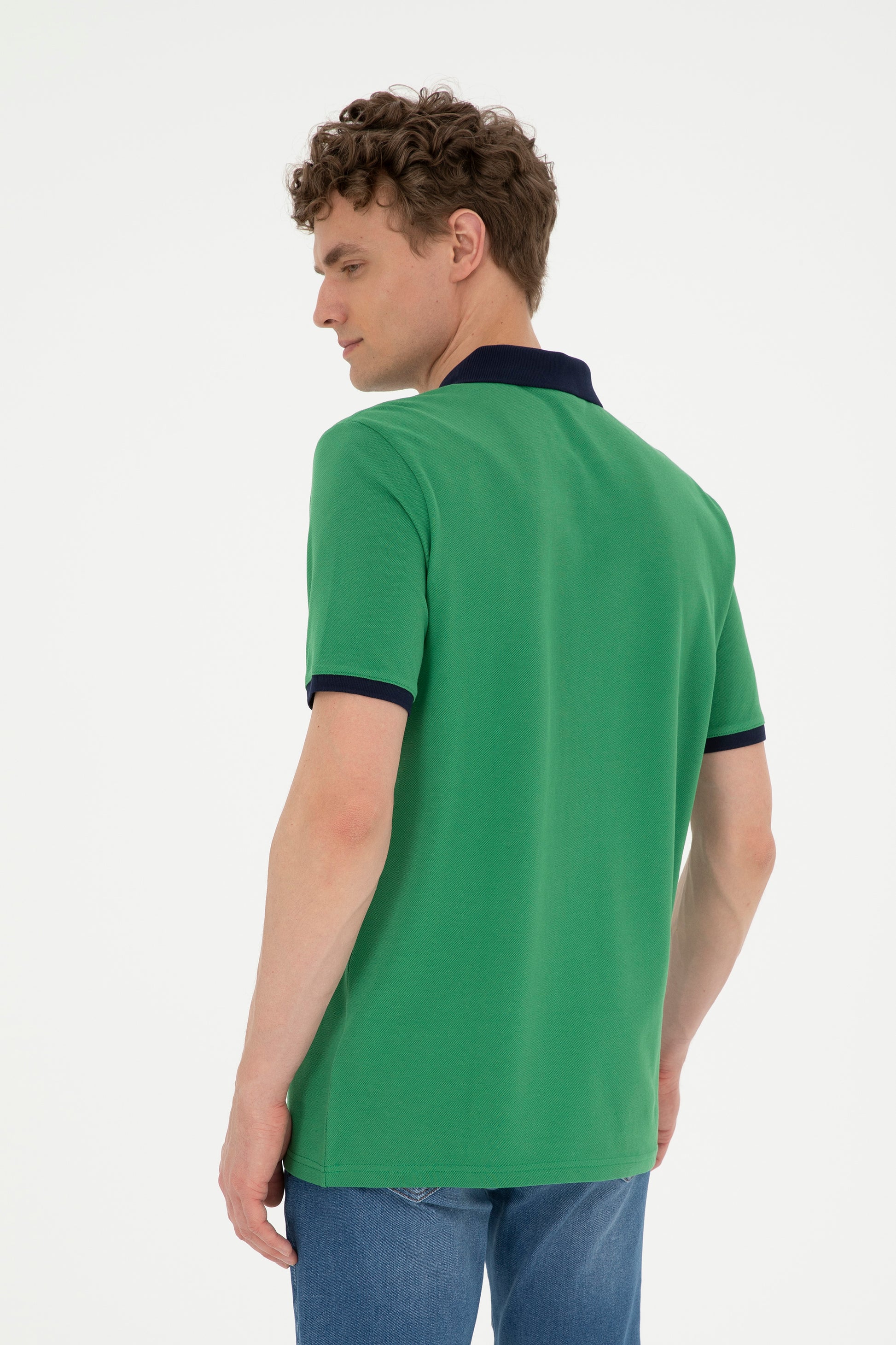 Men's Green Basic T-Shirt