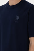 Men's Comfort Fit Crew Neck Navy T-Shirt