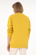 Men's Yellow Basic Sweatshirt