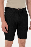 Men's Black Jean Shorts