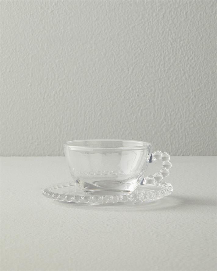 Balloon Glass 8 Pieces 4 Seater Tea Cup Set