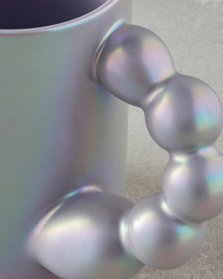 Balloons New Bone China Mug Purple