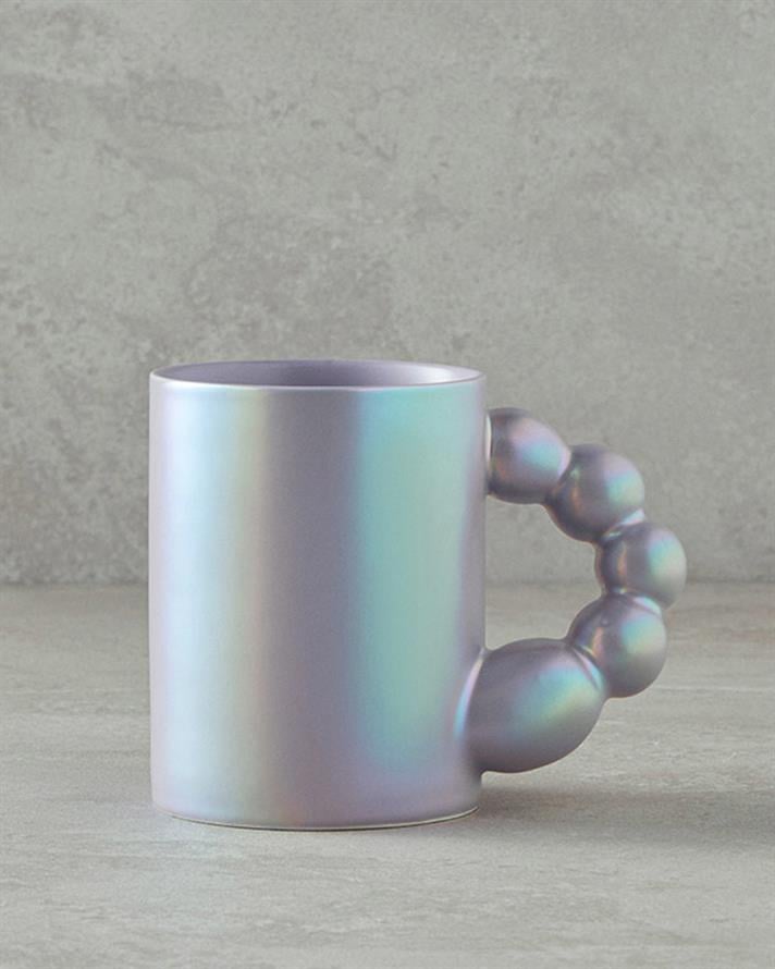 Balloons New Bone China Mug Purple