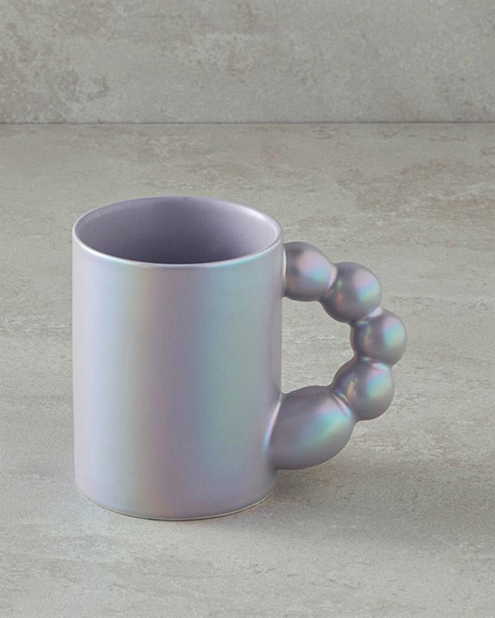 Balloons New Bone China Mug Purple