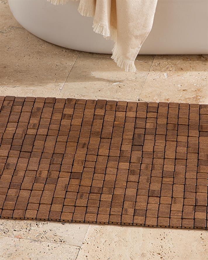 Bamboo Bamboo Shower Slider Coffee