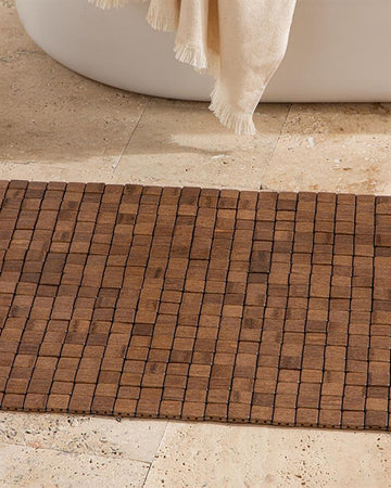 Bamboo Bamboo Shower Slider Coffee