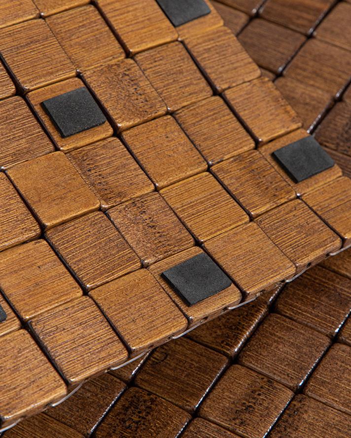 Bamboo Bamboo Shower Slider Coffee