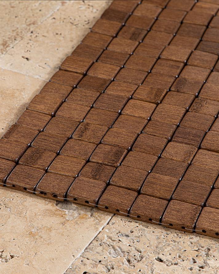 Bamboo Bamboo Shower Slider Coffee