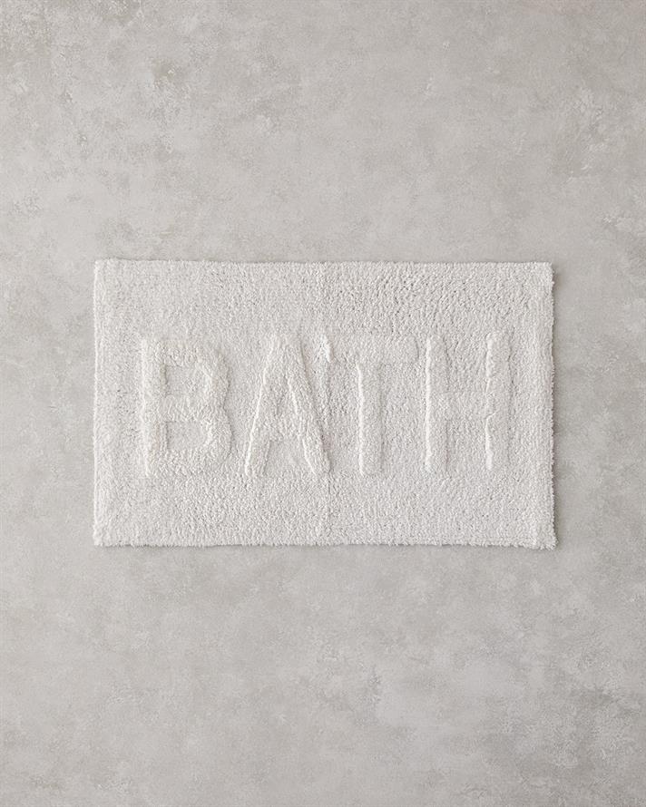 Bath Bliss Cotton Bath Mat White