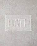 Bath Bliss Cotton Bath Mat White