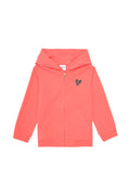 Girl's Pomegranate Flower Zipper Sweatshirt