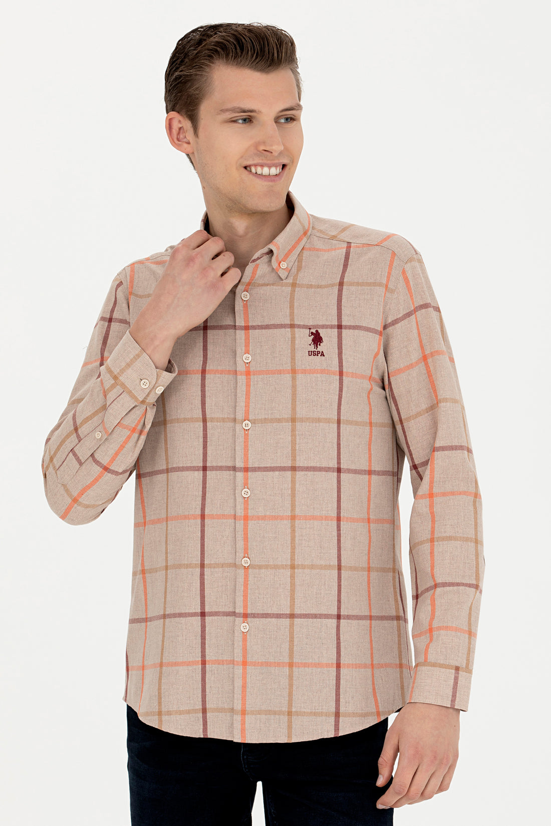 Men's Checkered Stone Shirt