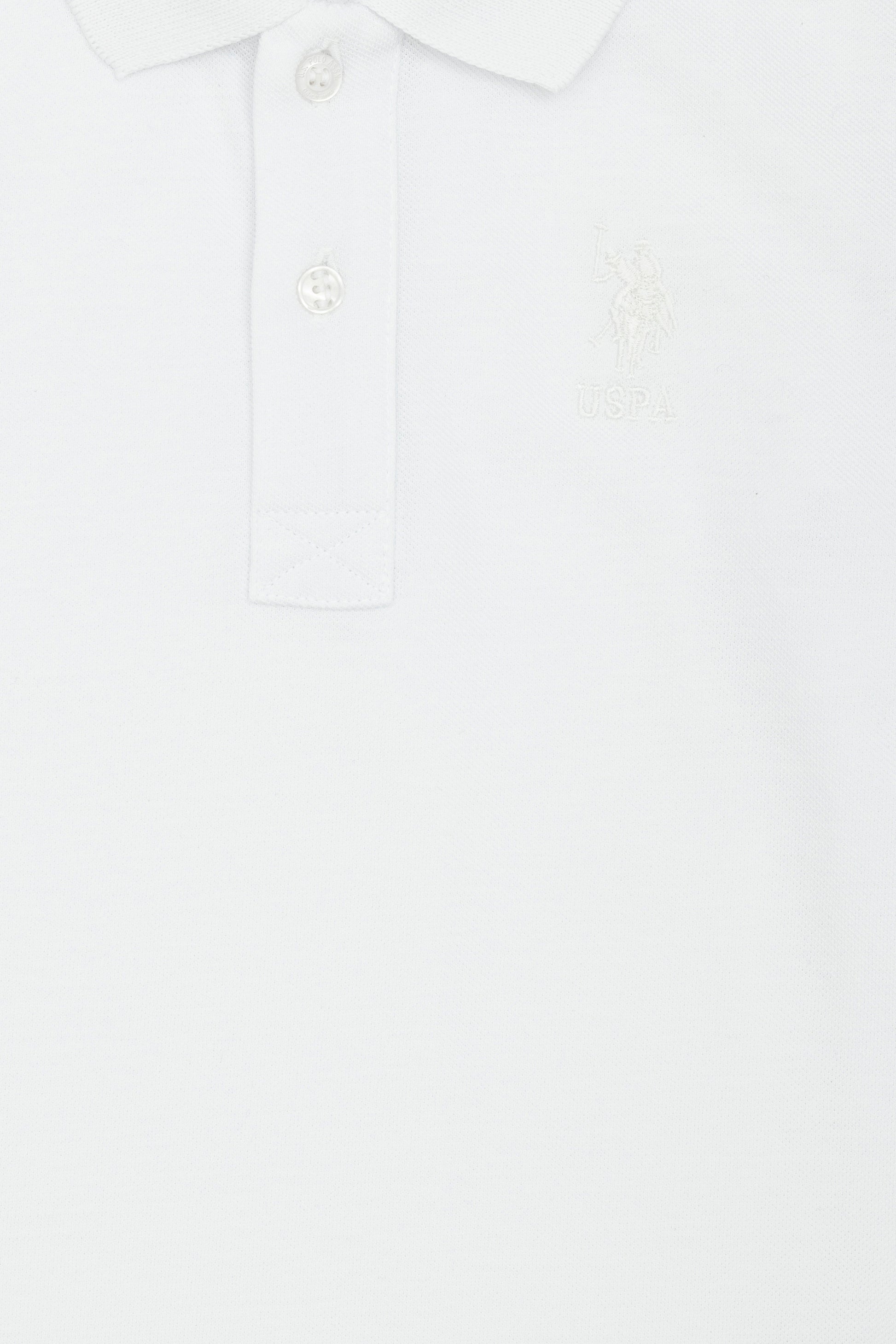 Boy Baby White Basic Sweatshirt