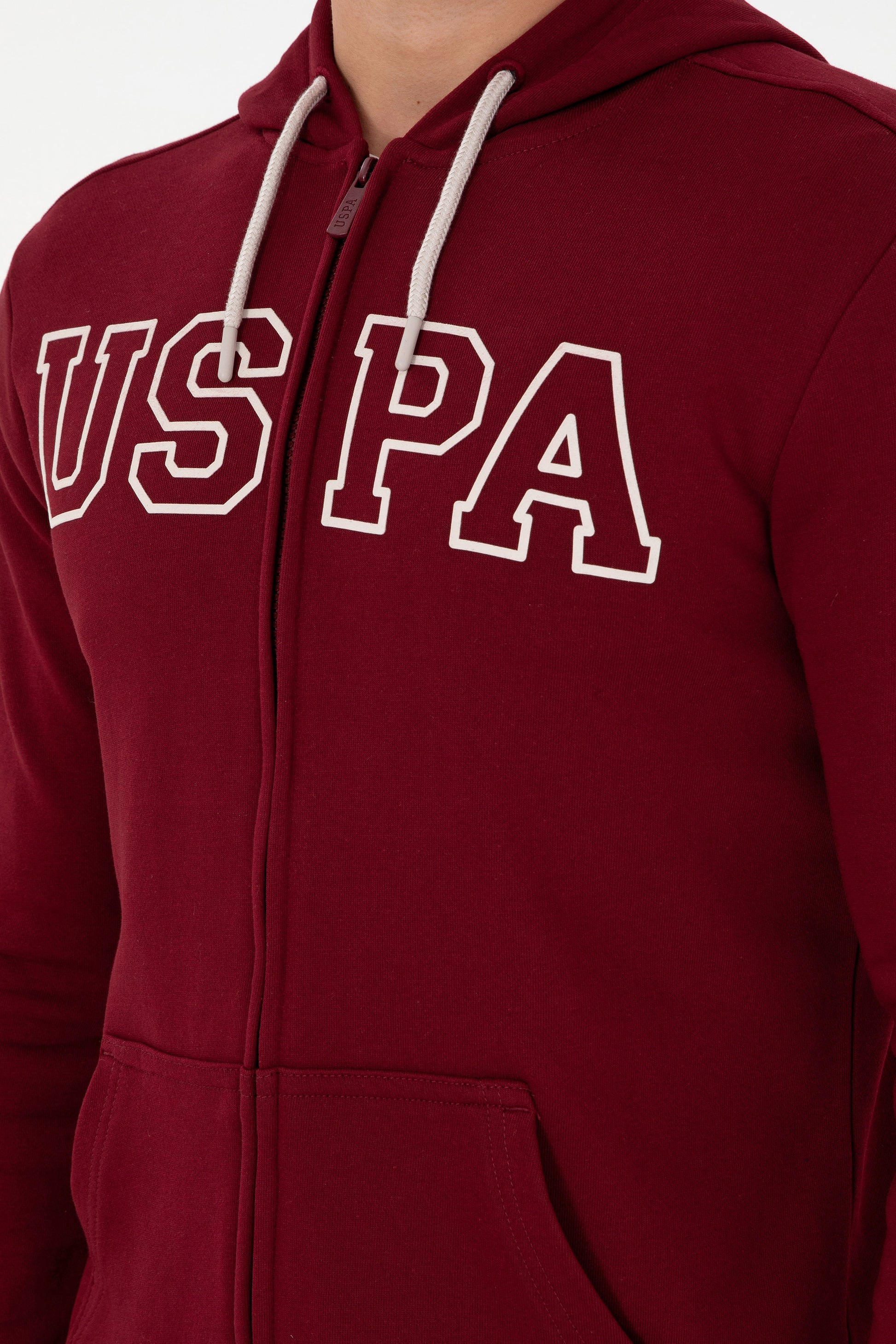 Men's Burgundy Knitted Cardigan