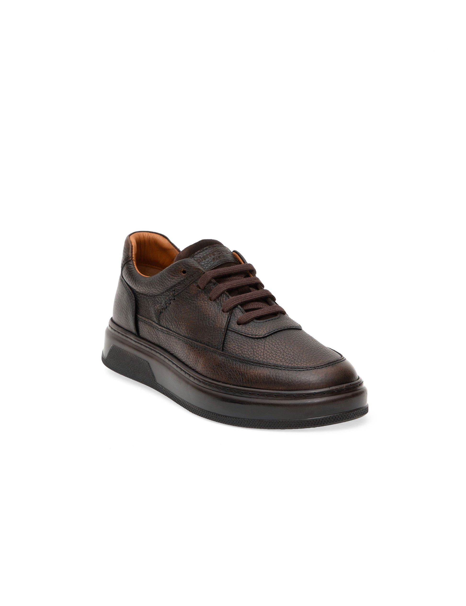 Brown 100% Leather Casual Shoes