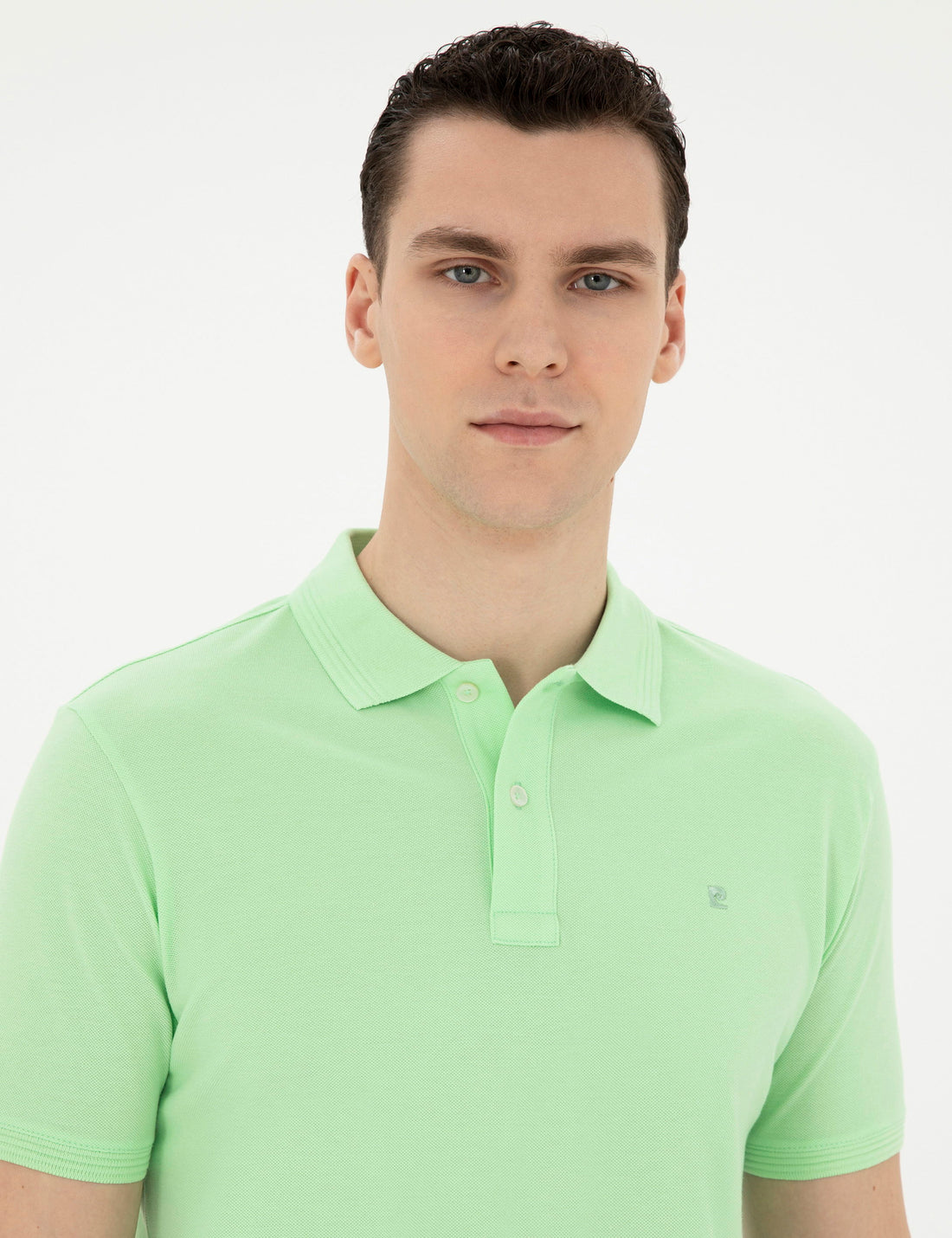 Peanut Green Slim Fit Basic T-Shirt